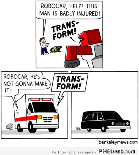Funny transformers cartoon at PMSLweb.com