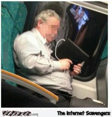 Humor Porn - Busted watching porn in the train humor | PMSLweb