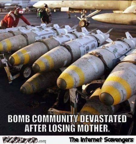 Bombs devastated after losing mother funny meme - Amusing picture collection @PMSLweb.com